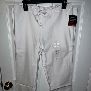 Women’ White Scrub Pants- size Petite XS